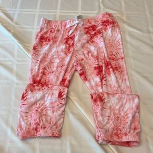 A pink tye dye pj set!